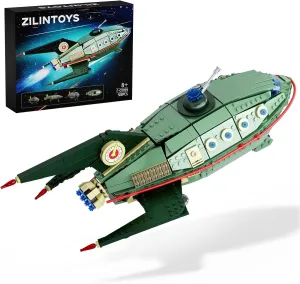 Future Ship Building Blocks Toys, Planet Express Spaceship Block Set, Compatible with Lego, Collection Creative Star Spaceship Building Kit for Boys Animation Fans, Aged 8  (928 PCS)