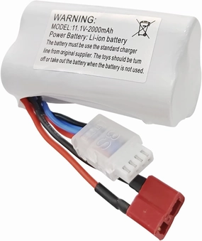 Fytoo 1PCS 11.1V 2000mAh T Plug Lithium Battery for R608 2104 210E 200E Brushless High Speed Water Cooling RC Speedboat Electric RC Boat Model Tumbler Toy Boat Battery