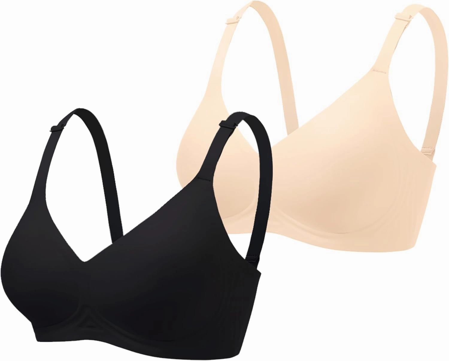 Gailife Smooth Wireless Bras for Women No Underwire Comfort Seamless Supportive Bra Raceback Push Up Bralettes Full Coverage