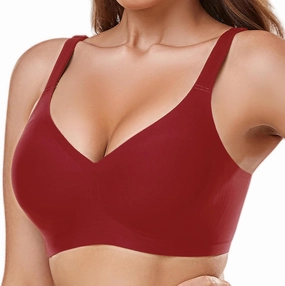 Gailife Smooth Wireless Bras for Women No Underwire Comfort Seamless Supportive Bra Raceback Push Up Bralettes Full Coverage