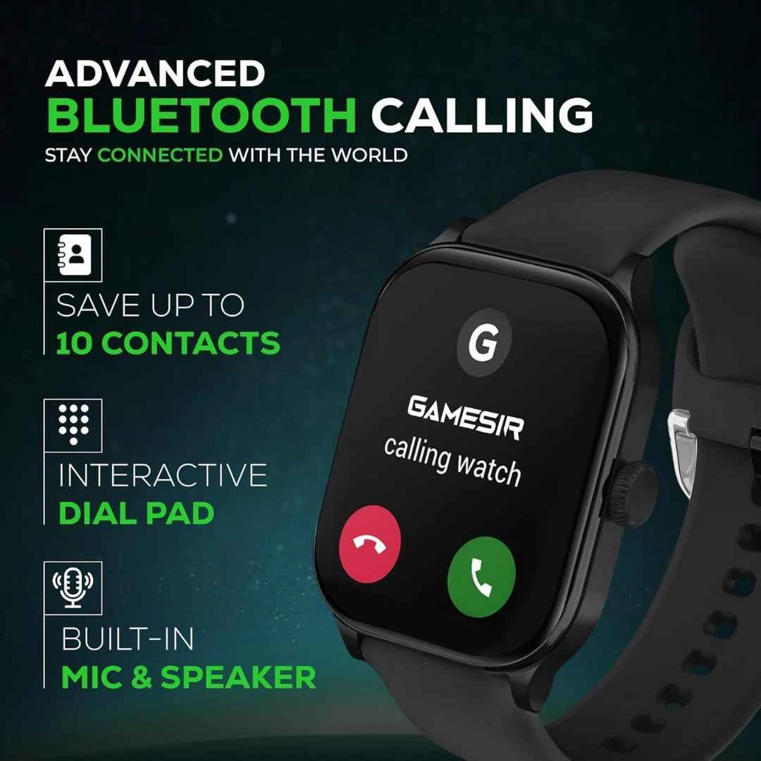 GameSir Nexoro 2.01” Smartwatch for Men & Women Bluetooth Call
