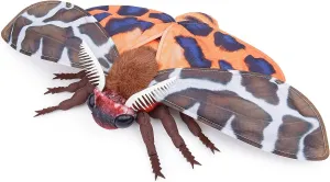 Garden Tiger Moth Plush Toy - Lifelike Stuffed Animal, Realistic Soft Big Wings, Unique Plush Collection for Kids