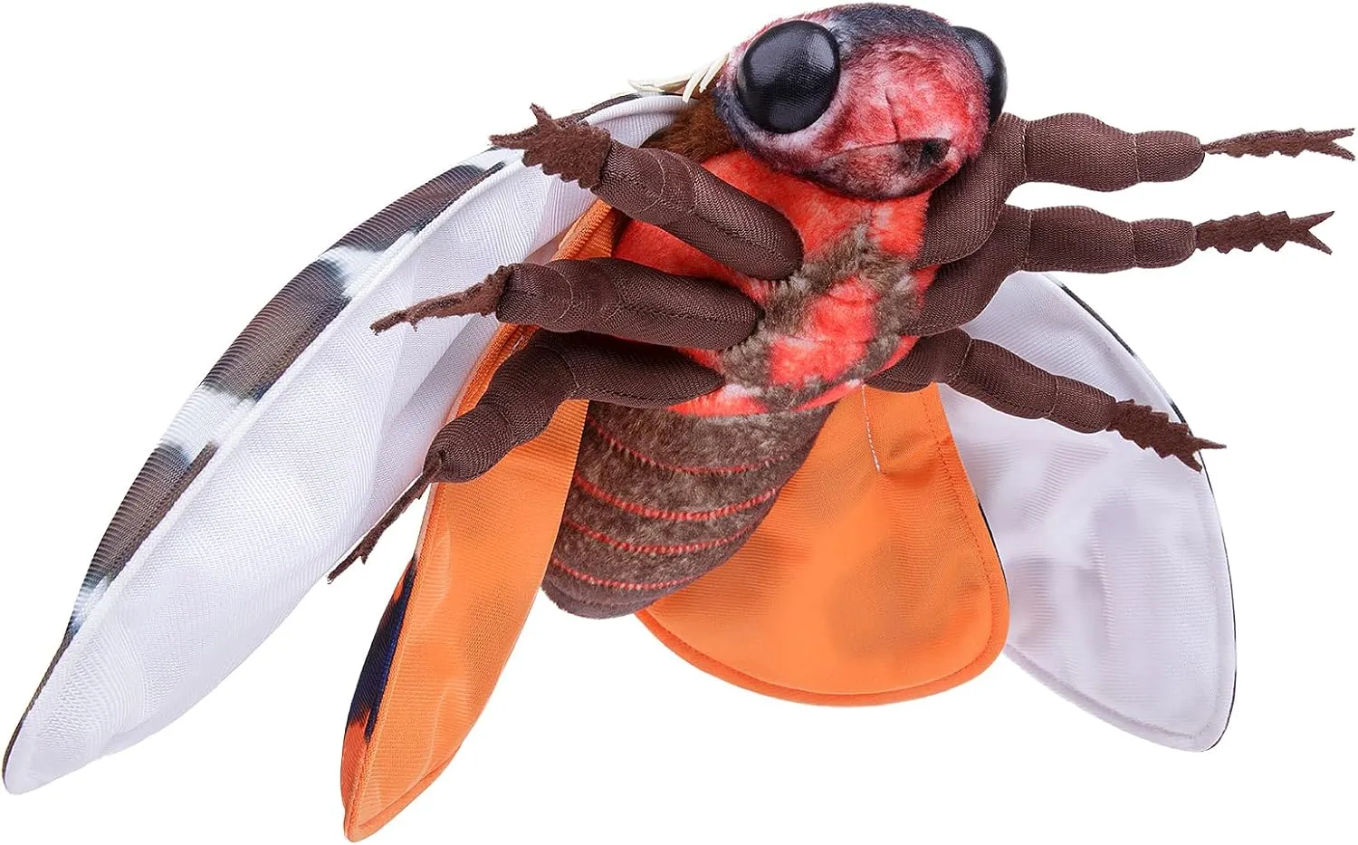 Garden Tiger Moth Plush Toy - Lifelike Stuffed Animal, Realistic Soft Big Wings, Unique Plush Collection for Kids