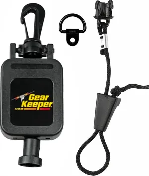 Gear Keeper CB MIC KEEPER Retractable Microphone Holder RT4-4112 – Features Heavy-Duty Snap Clip Mount, Adjustable Mic Lanyard and Hardware Mounting Kit - Made in USA – Black