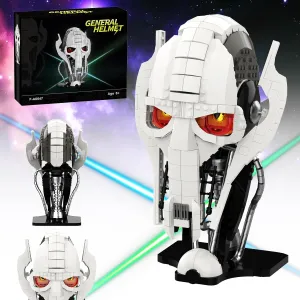 General Helmet Building Sets, Collection Space Wars Figures Model with Buildable Display Stand, Perfect for Christmas Toy Gift for Kids Adult Ages 6  (710 PCS)