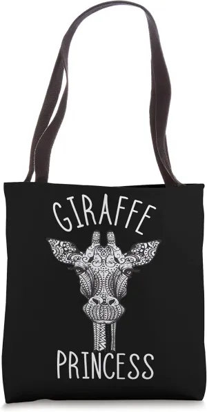 Giraffe Princess Camelopard Ruminant Safari Savanna Giraffe Tote Bag