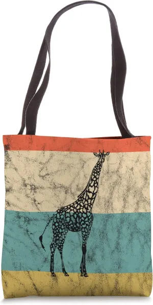 Giraffe Sunset Tallest Ruminant Camelopard Safari Savanna Tote Bag
