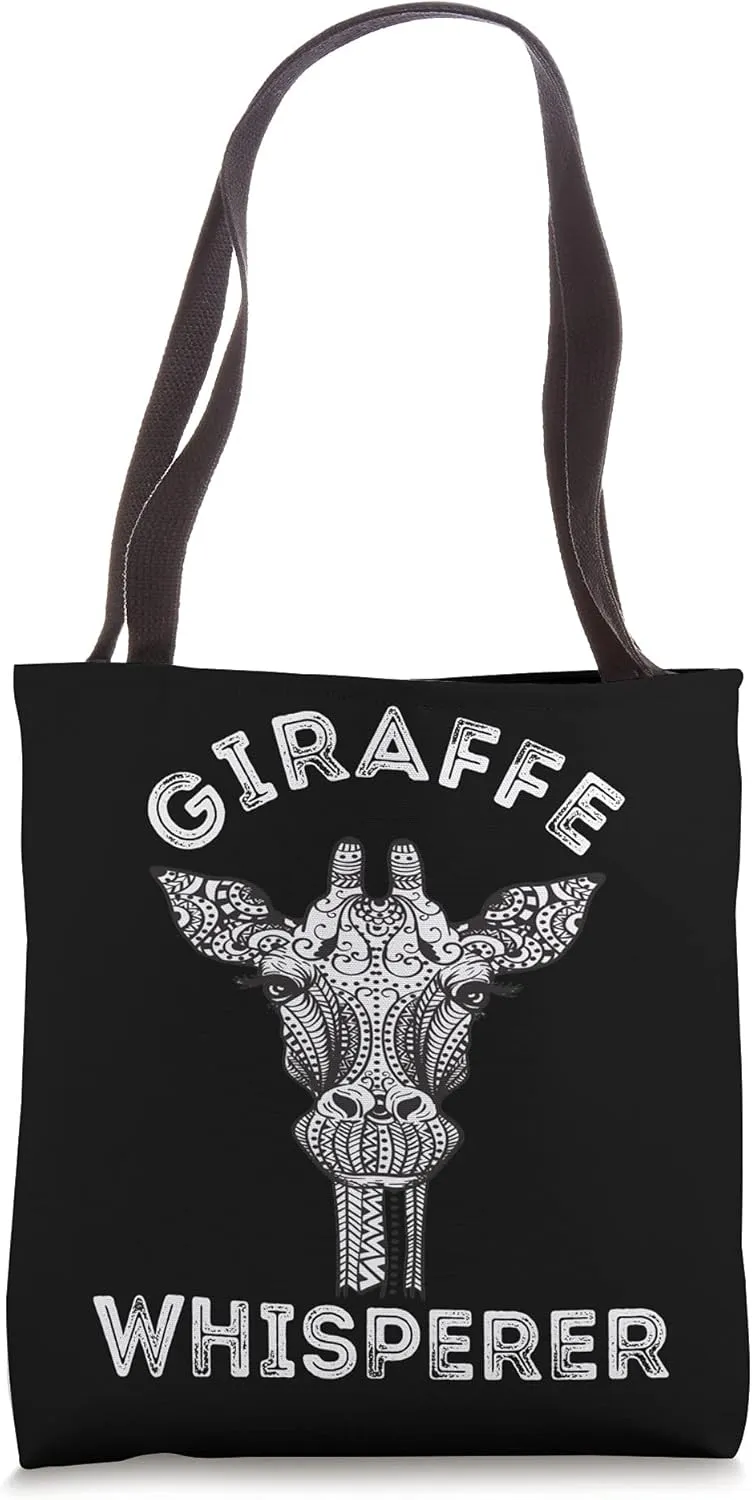 Giraffe Whisperer Safari Camelopard Ruminant Lover Zookeeper Tote Bag