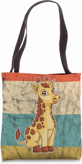 Giraffe Camelopard Tallest Ruminant Savanna African Mammal Tote Bag