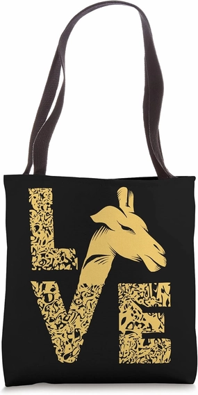 Giraffe Love Tallest Ruminant Camelopard Safari Mammal Lover Tote Bag