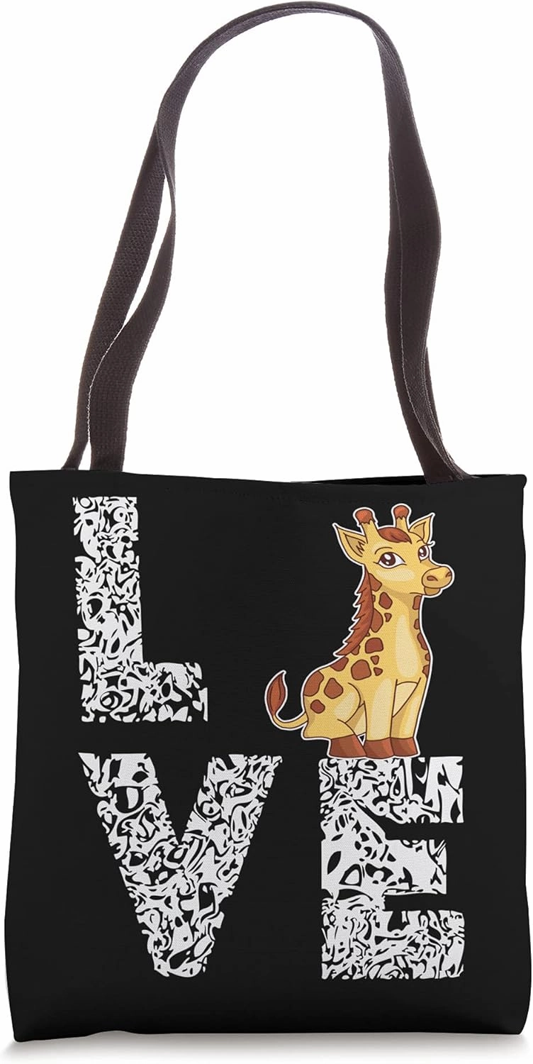 Giraffe Lover Camelopard Ruminant Safari Zoo Savanna Mammal Tote Bag