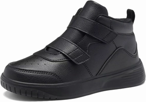 Girls Full Black Shoes for Boys Walking Jogging School Sports Kids High Top Lightweight Breathable Running Shoes Big Kid Size 4