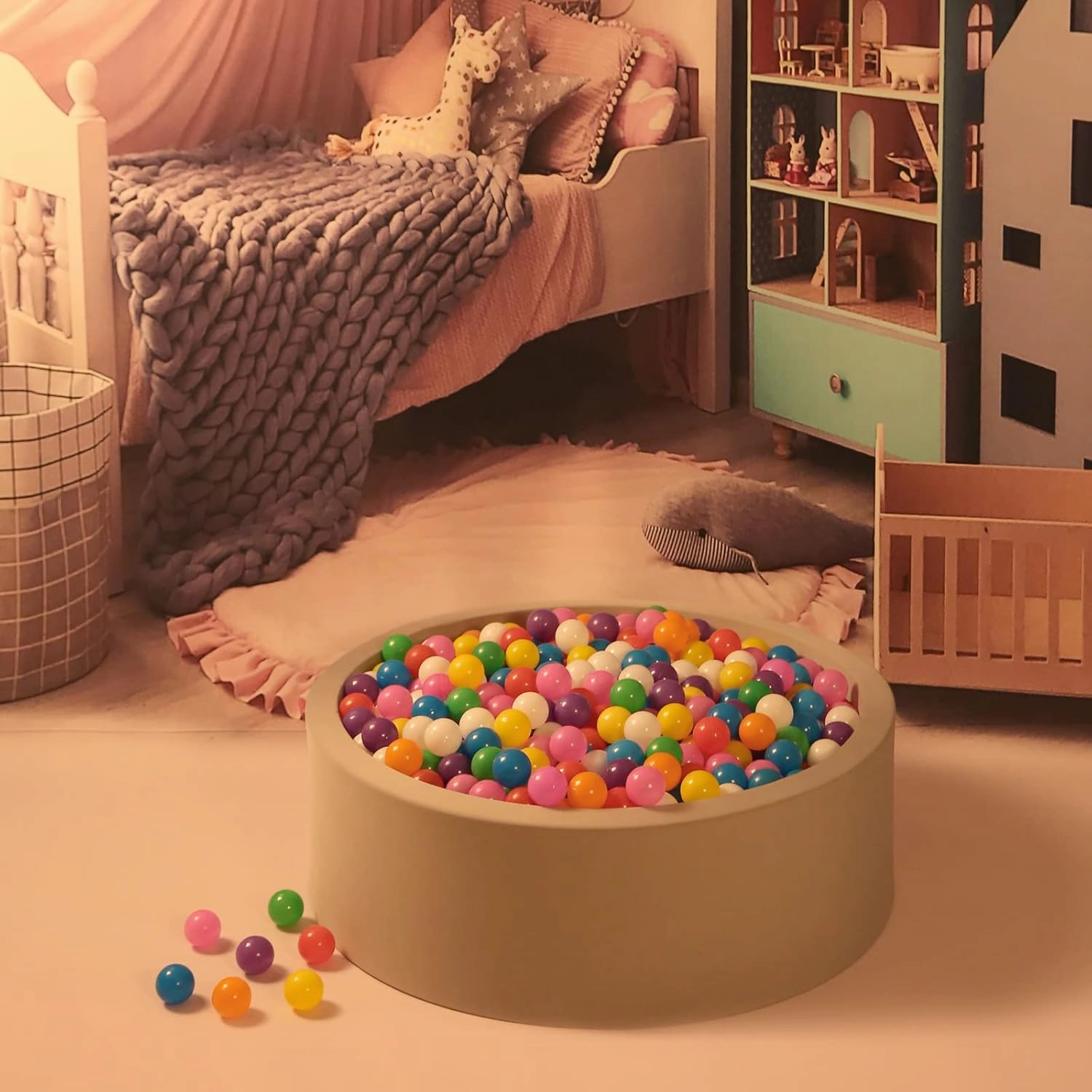GOGOSO Ball Pit Balls for Toddles Kids Plastic Ballpits Accessories Crush Proof Durable Fun Shape Play Baby Bath Toys 50 100 200 500 1000