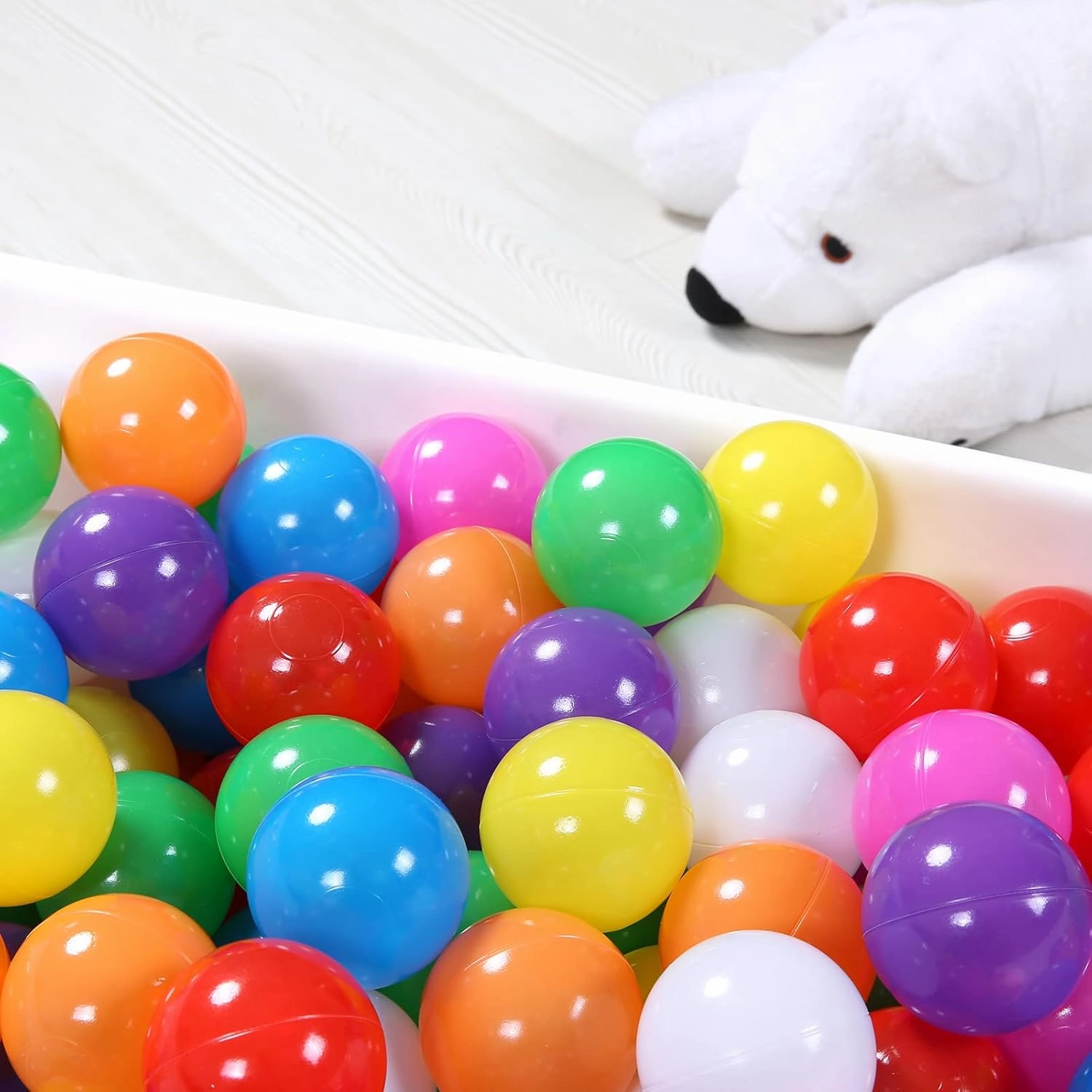 GOGOSO Ball Pit Balls for Toddles Kids Plastic Ballpits Accessories Crush Proof Durable Fun Shape Play Baby Bath Toys 50 100 200 500 1000