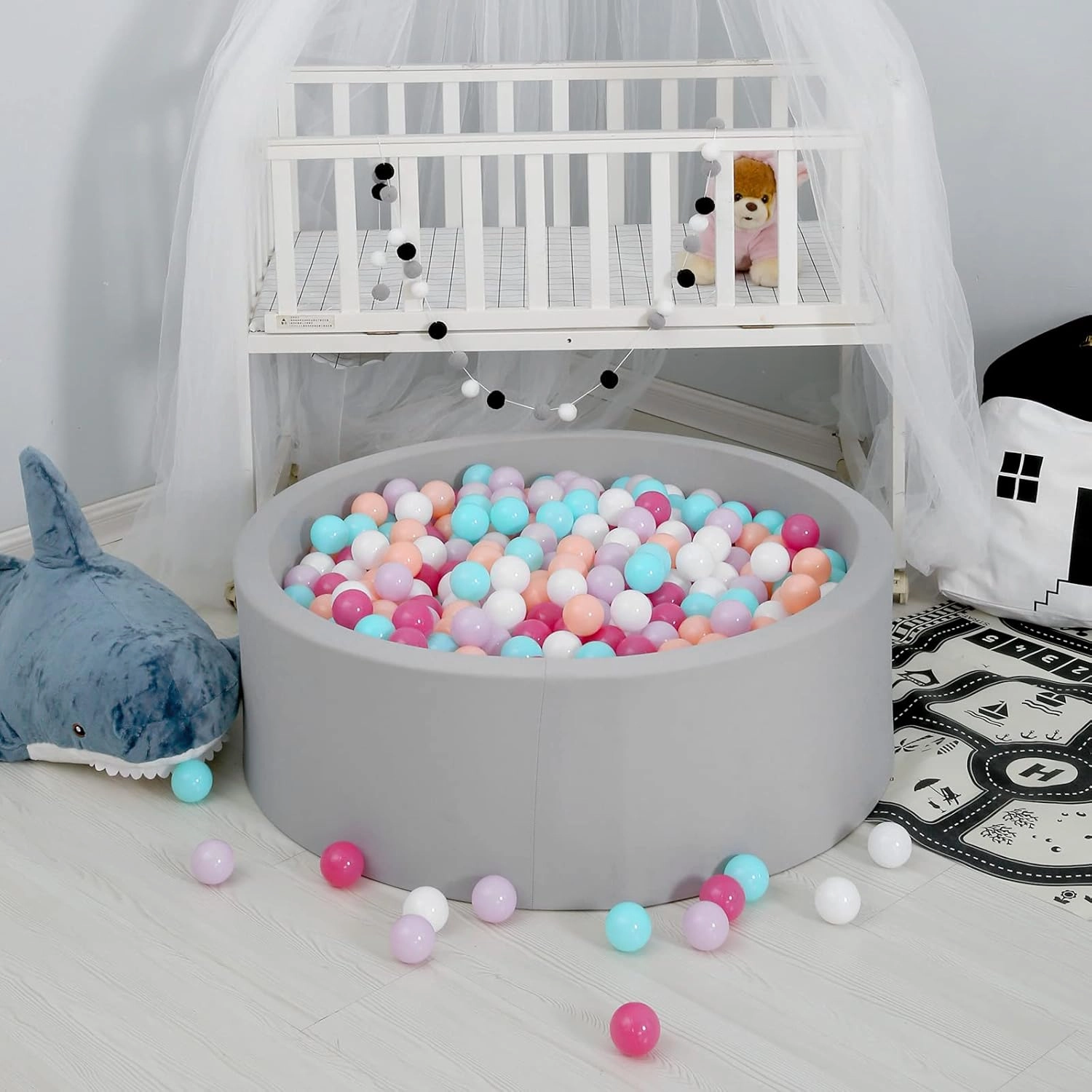 GOGOSO Ball Pit Balls for Toddles Kids Plastic Ballpits Accessories Crush Proof Durable Fun Shape Play Baby Bath Toys 50 100 200 500 1000