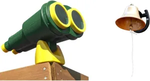 Gorilla Playsets Jumbo Binoculars and Dinner Bell Swing Set Accessories