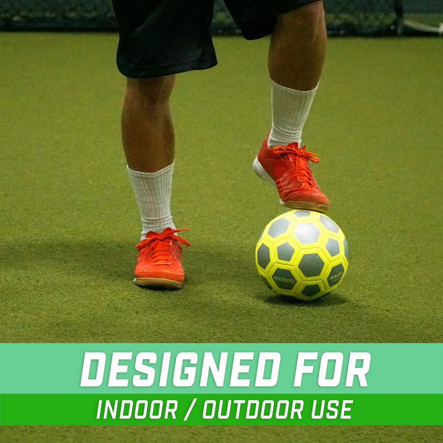 GoSports Elite Futsal Balls - Choose Single or Six Pack - Great for Indoor or Outdoor Futsal Games or Practice – Includes Pump