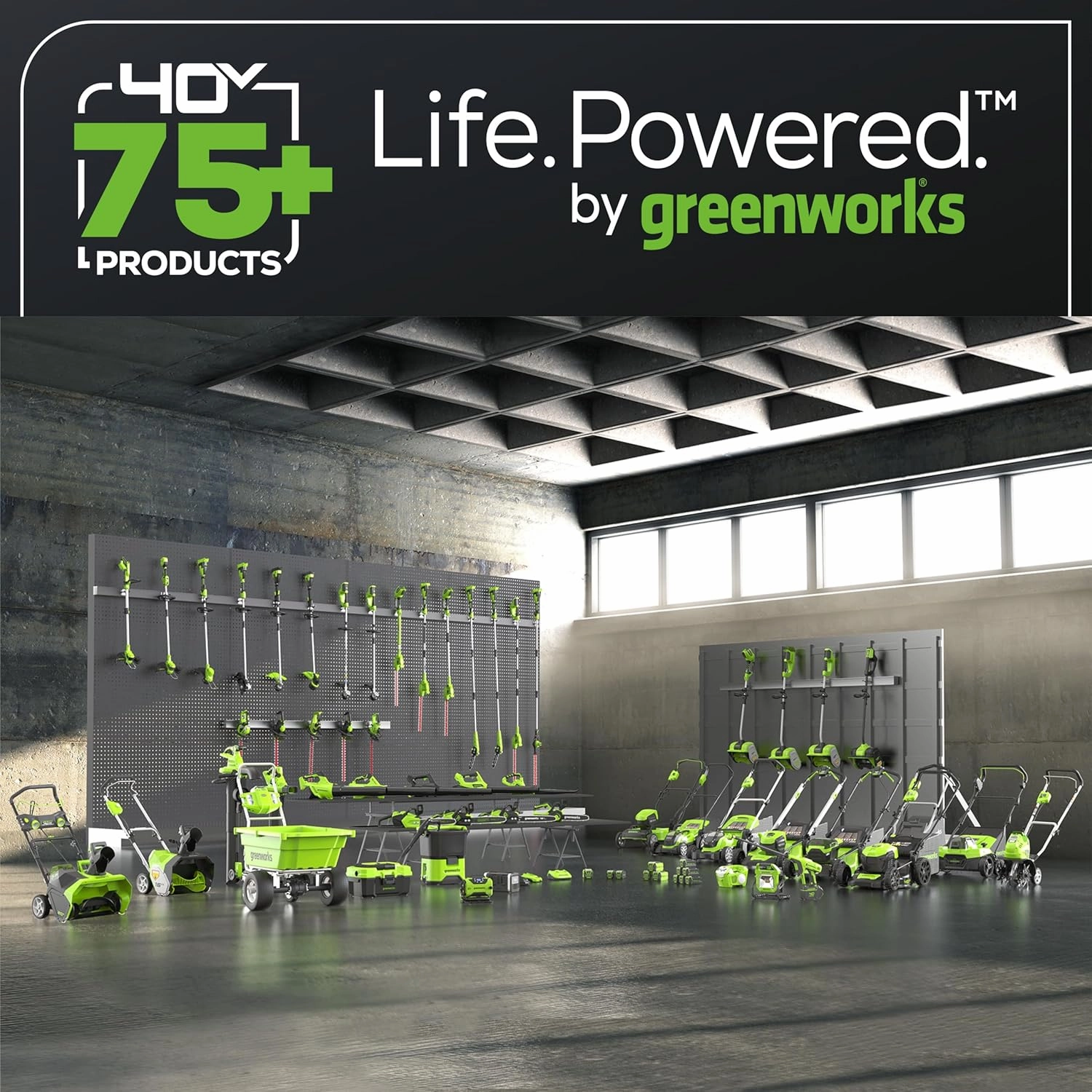 Greenworks 40V 15" Cordless String Trimmer, 2.0Ah Battery and Charger Included