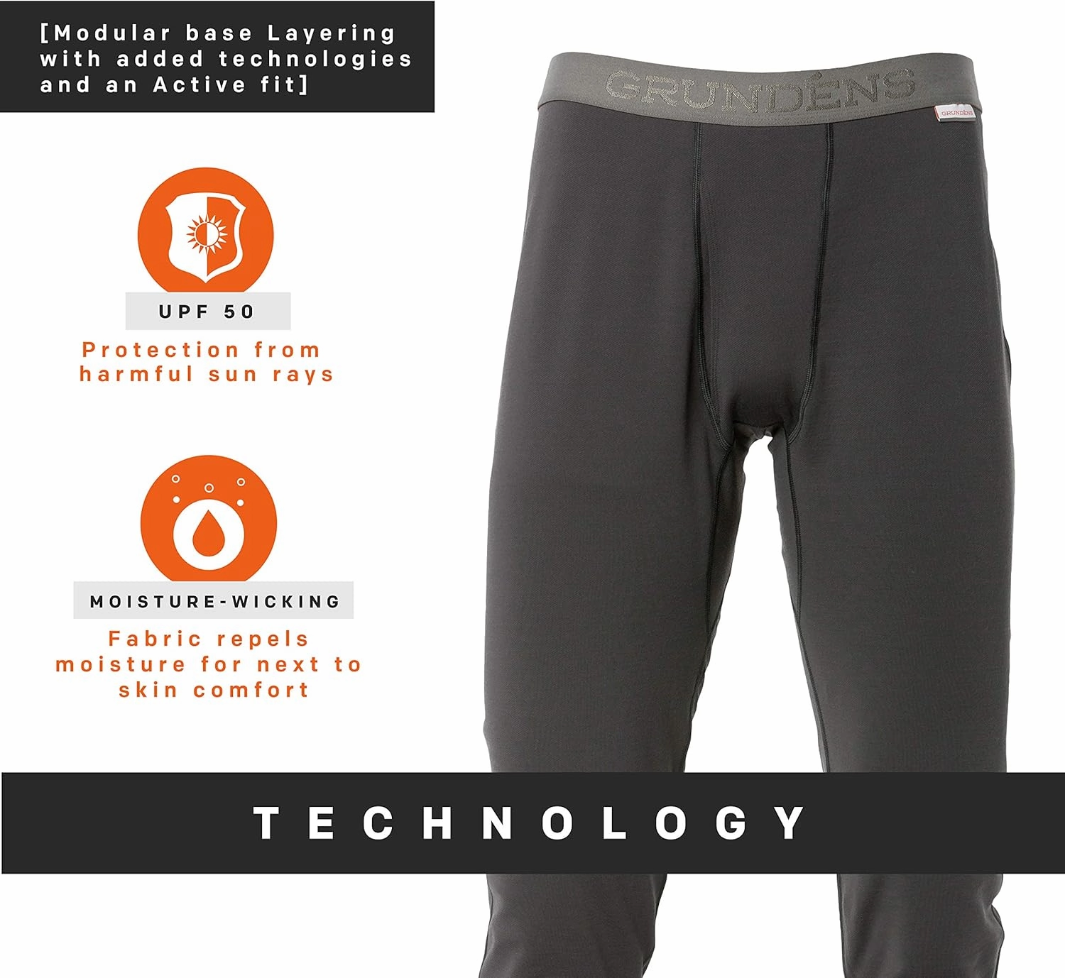 Grundens Men’s Grundies Mid Bottom | Base Layer, Anti-Odor