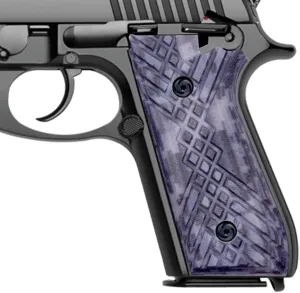 Guuun G10 Grips for Taurus PT92 Grip Compatible with PT 92/99/100/101 and Decocker Crosshatch Texture - 6 Color Options
