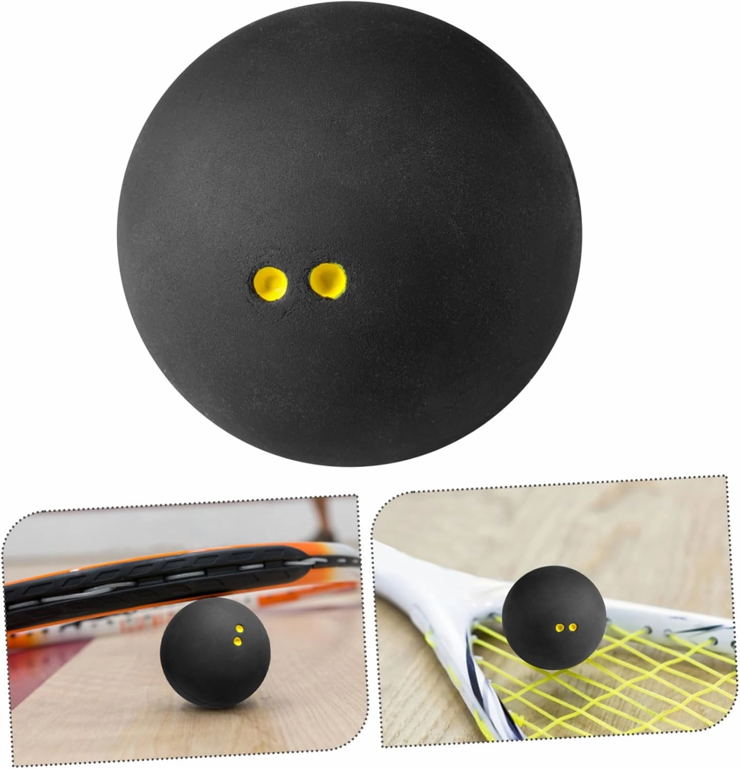 HANABASS Squash Ball Racketball Ball Outdoor Racket Ball Training Racket Balls Rubber Training Balls Indoor