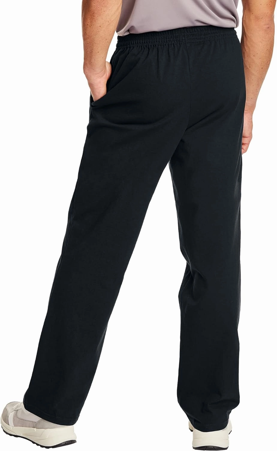 Hanes Essentials Sweatpants, Men’s Cotton Jersey Pants with Pockets, 33”
