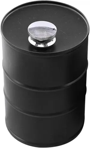 Healifty Beer Wine Flask Stainless Steel Gasoline Drum Shape Liquor Container for Outdoor Adventures Lightweight Rustproof Stylish Design for Camping and Travel