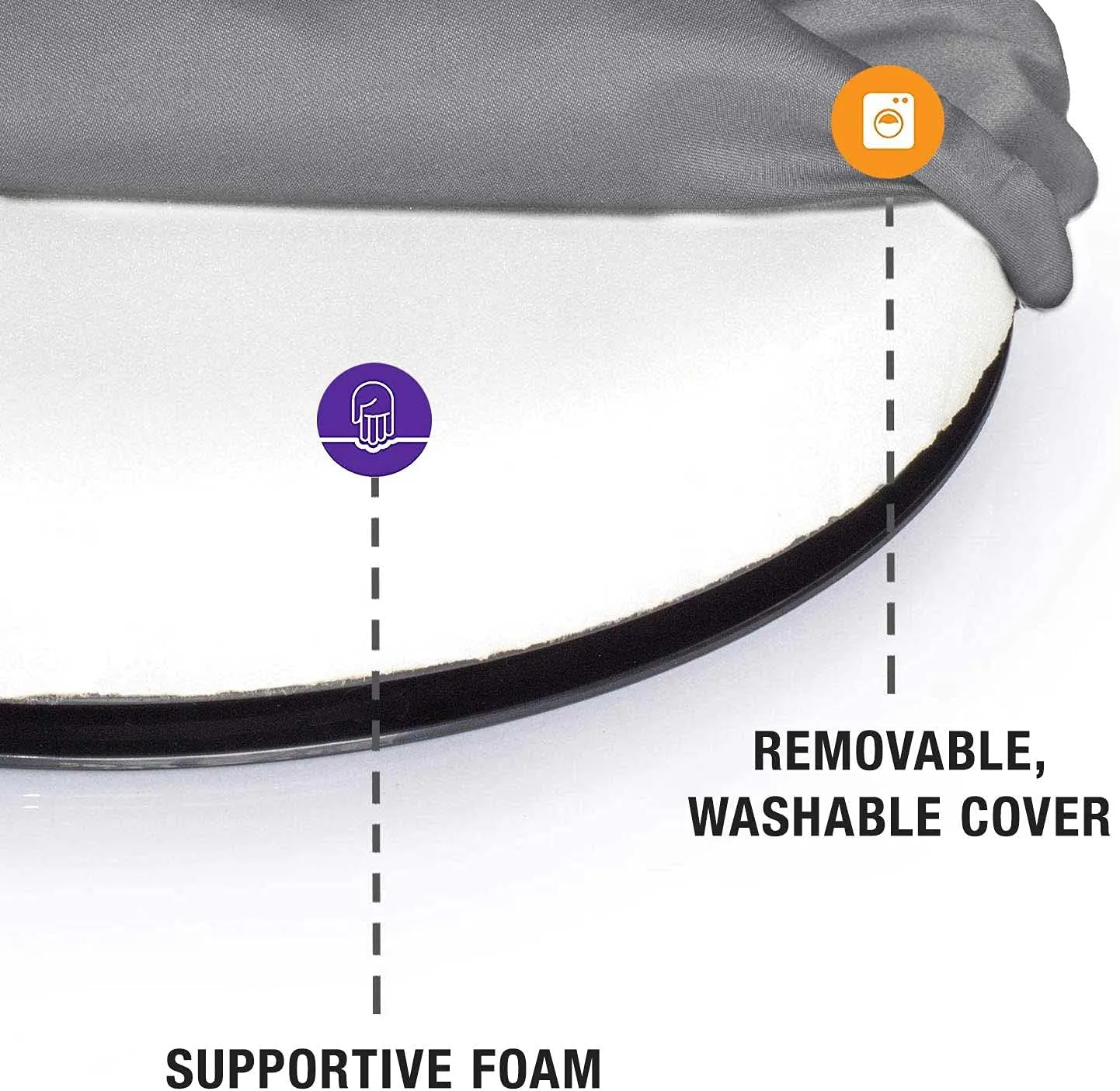 HealthSmart 360 Degree Swivel Seat Cushion, Chair Assist for Elderly, Swivel Seat Cushion for Car, Twisting Disc, Gray, 15 Inches in Diameter (Pack of 1)