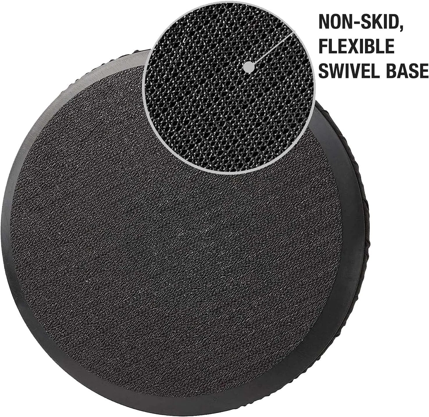 HealthSmart 360 Degree Swivel Seat Cushion, Chair Assist for Elderly, Swivel Seat Cushion for Car, Twisting Disc, Gray, 15 Inches in Diameter (Pack of 1)