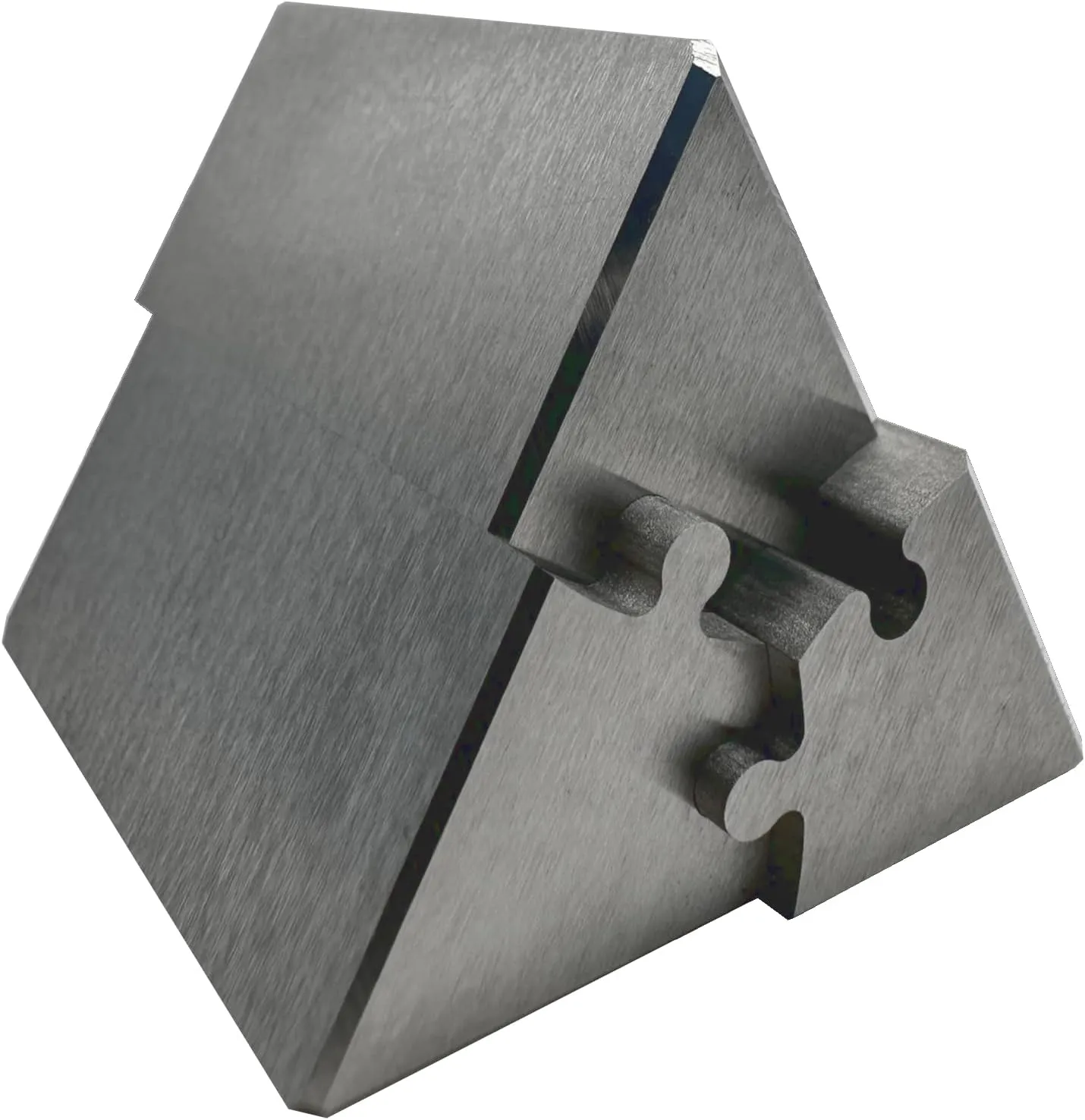 Heavenly Metals 3-Piece Triangle Puzzle – Zero Tolerance EDM Wire Cut, Stainless Steel Executive Desk Toy, Office Decor & Stress Reliever for Men