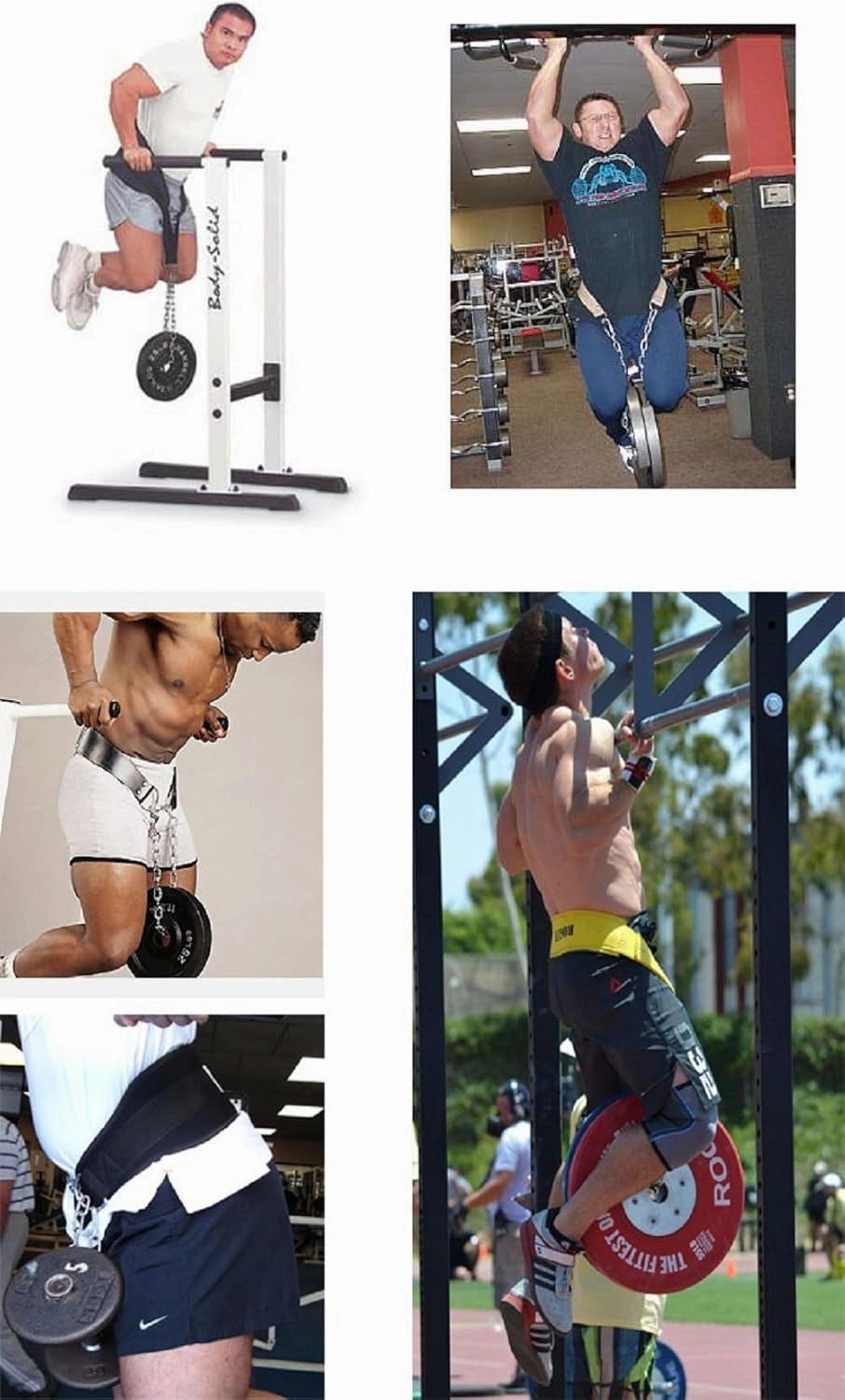 HemeraPhit Pull-up Belt Weighted Dip Belt with Chain Double D-ring Weightlifting Back Support Strap Home Gym Equipment Waist Belt