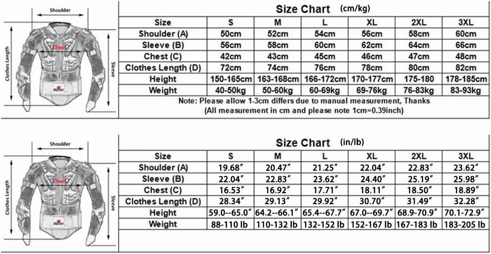 HEROBIKER Motorcycle Full Body Armor Jacket spine chest protection gear Motocross Motos Protector Motorcycle Jacket 2 Styles