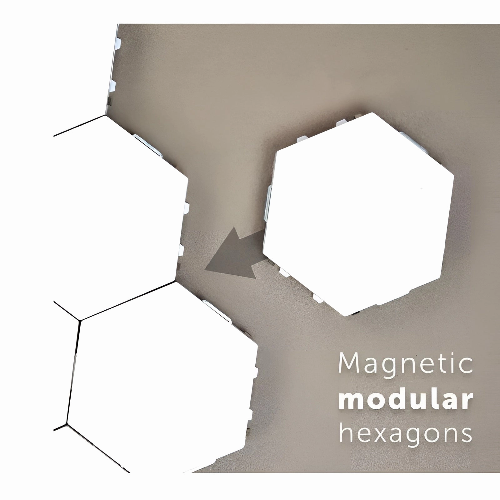 Hexagonal Modular Touch LED Wall Lights - Modern Customizable Panels