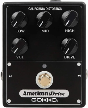 Hi-Gain Box Distortion Pedal - California Mesa Boogie Amp Simulation | 5 Control Knobs for Custom Tone Shaping | All-Analog Overdrive | 9V DC Power Supply