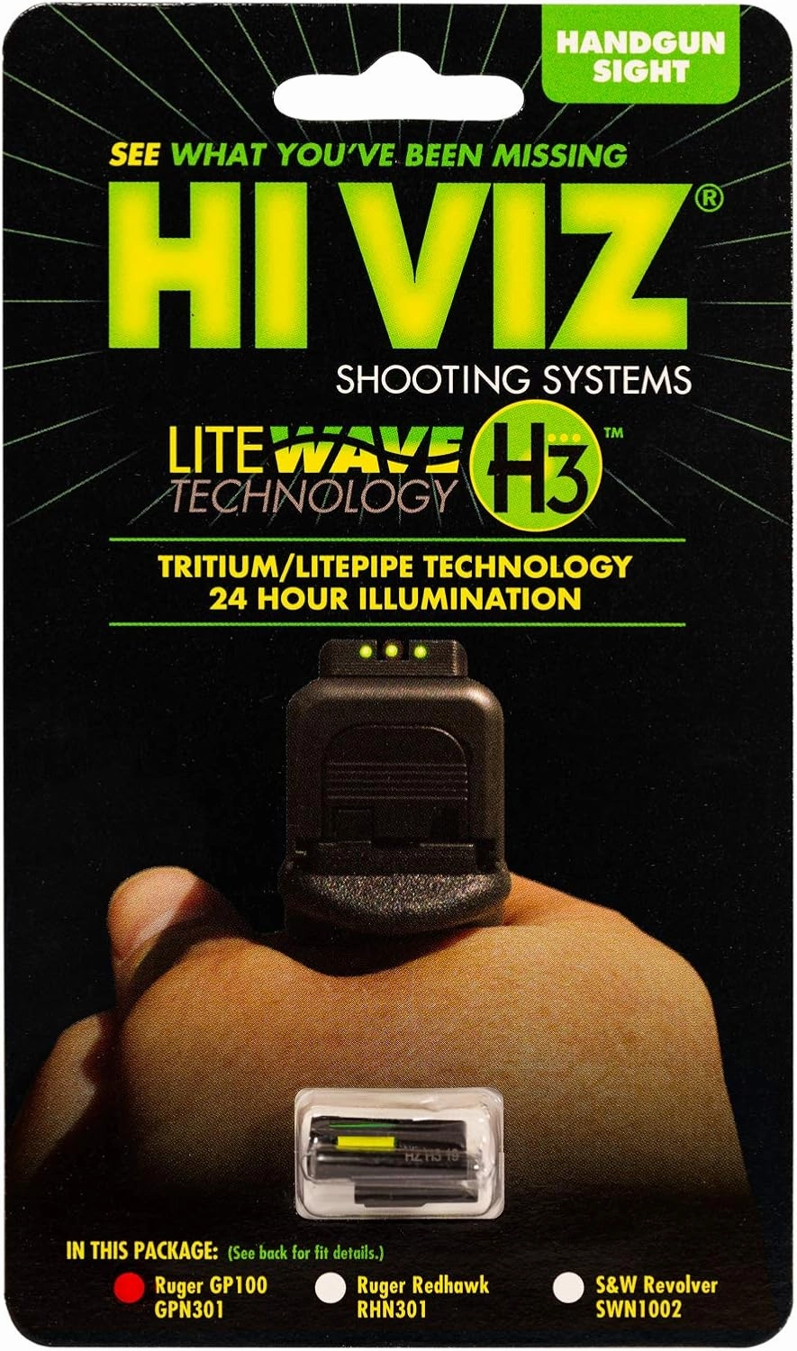 HIVIZHiViz GLLW19 Interchangeable Litewave Rear Handgun Sight for Glock 45 ACP/10mm/45 Gap
