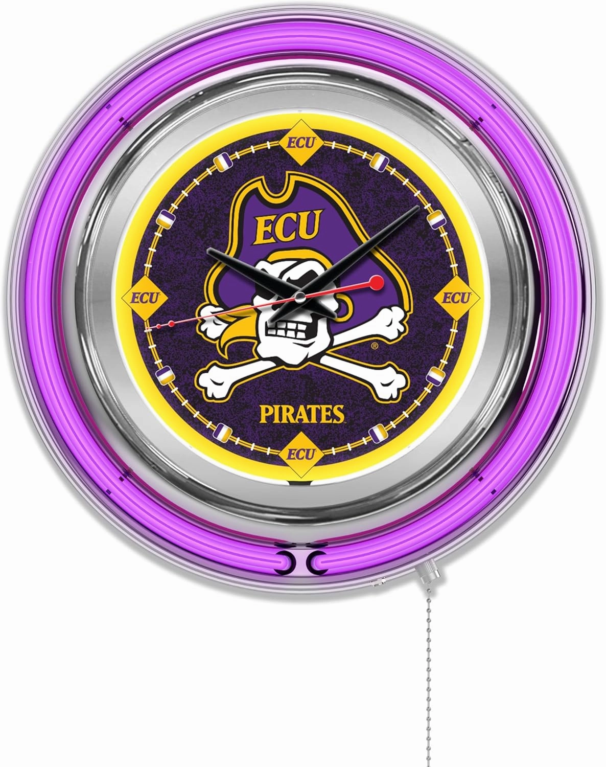Holland Bar Stool Co. East Carolina University 15" Double Neon Wall Clock