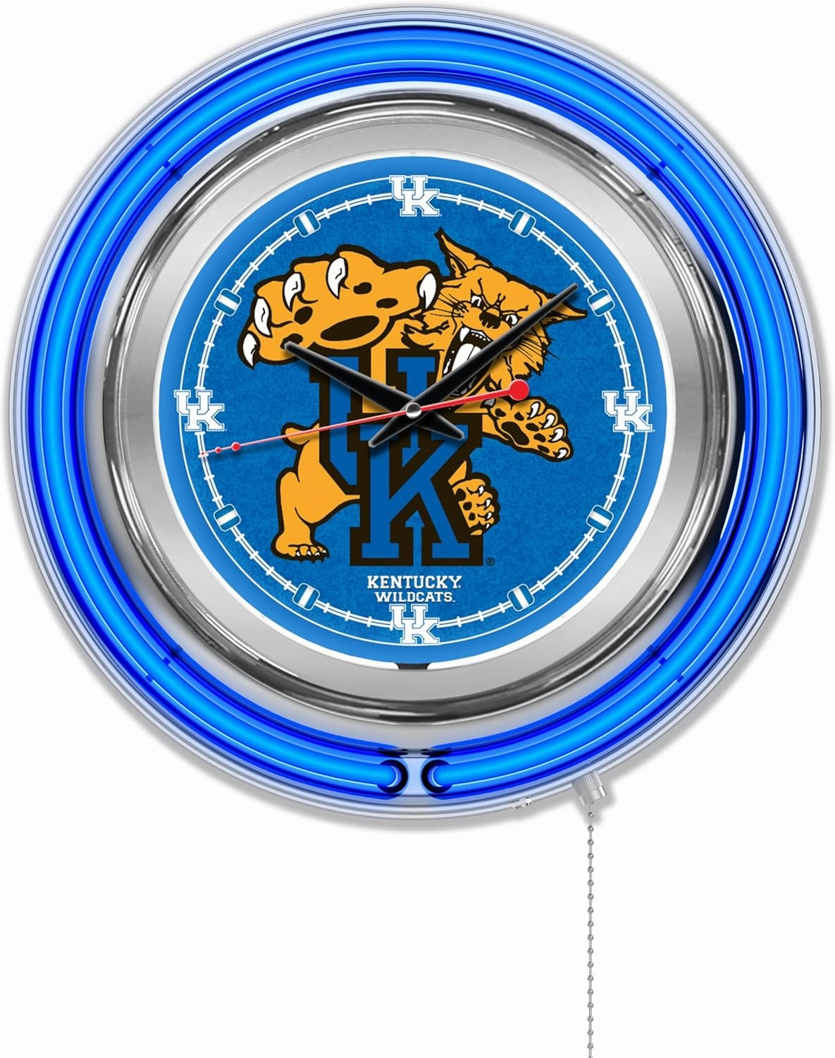 Holland Bar Stool Co. University of Kentucky (Cat) 15" Double Neon Wall Clock