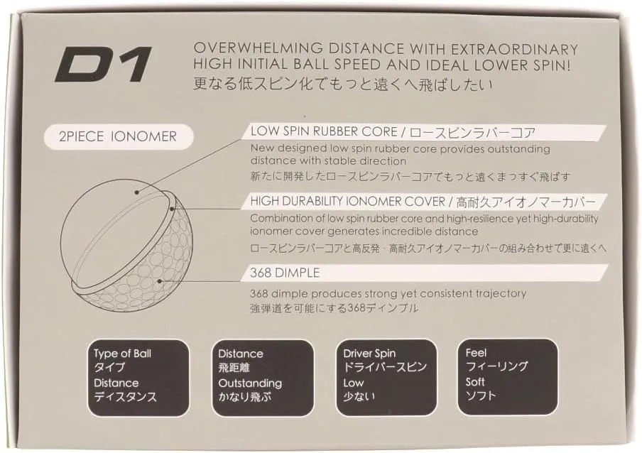 Honma 2022 D1 Ball BT2201