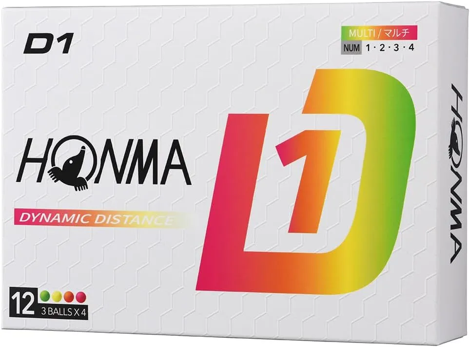 Honma 2024 D1 Ball 1 Dozen (12 Balls) Golf Certified Ball