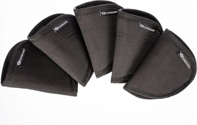 Hook & Loop Holsters for Gun Safe by CCW Tactical - Universal Heavy Duty Pistol Revolver and Accessories Storage Organizer - Mounts Inside Safe Door, Black, Choose 5-Pack or 10-Pack