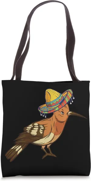 Hoopoe Bird Mexican Sombrero Birdwatching Songbird Animal Tote Bag