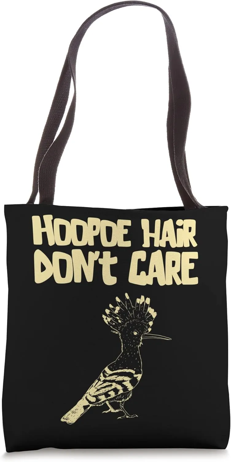 Hoopoe Hair Don't Care Backyard Songbird Cute Birdwatcher Tote Bag