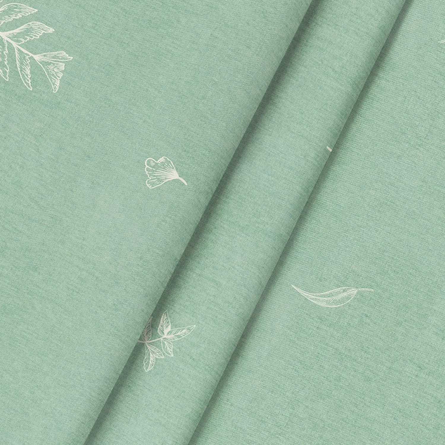 Horaldaily Spring Tablecloth 60×84 Inch Rectangular, White Ferns Sage Washable Seasonal Table Cover for Party Picnic Dinner Decor