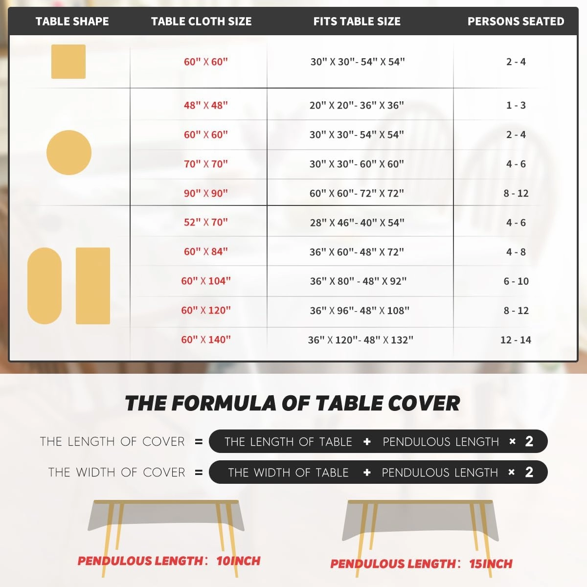 Horaldaily Mexico Tablecloth 60x84 Inch Rectangular, Halloween Cinco De Mayo Fiesta Washable Seasonal Table Cover for Party Picnic Dinner Decor