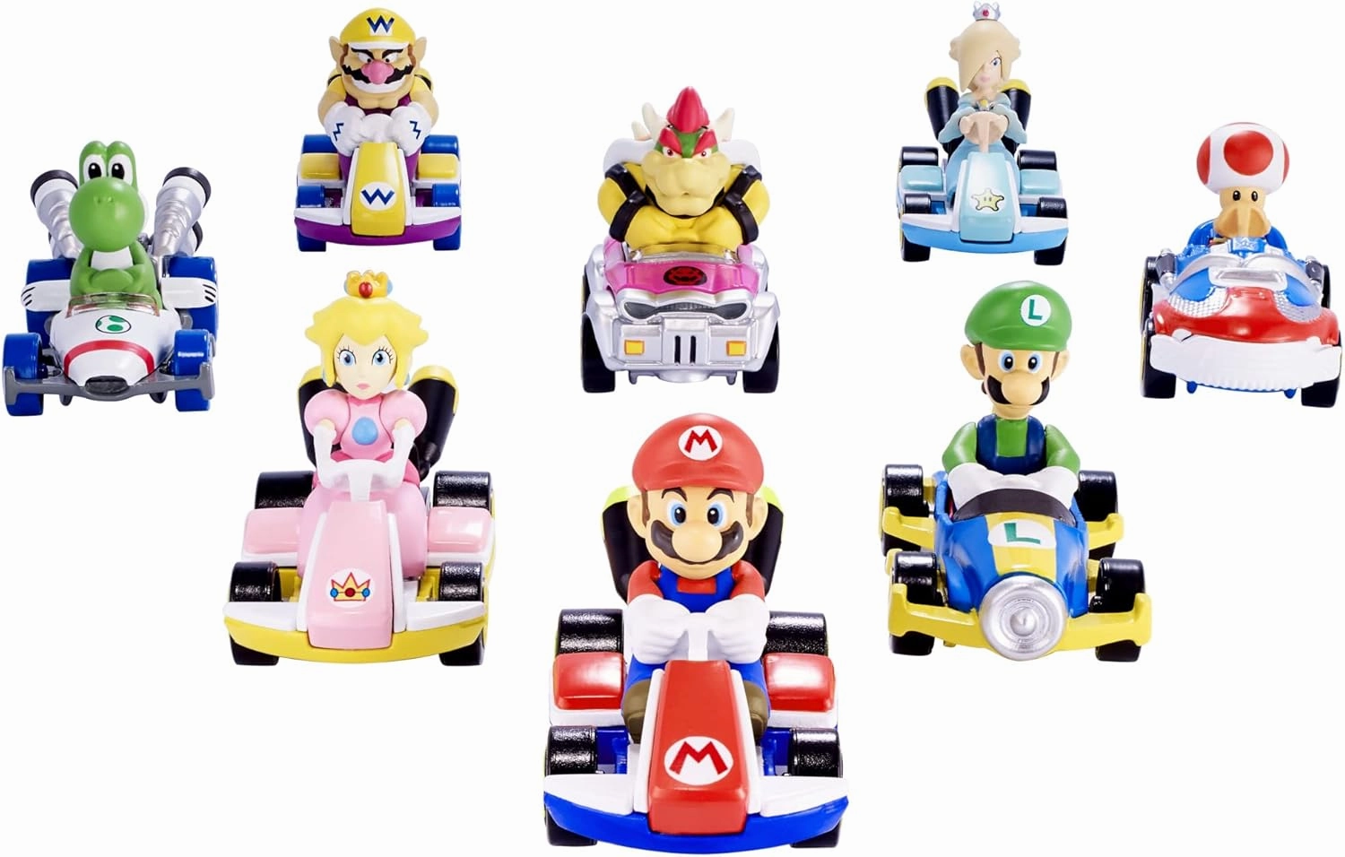 Hot Wheels GBG31 Mario Kart 1:64 Die-Cast Bowser with Badwagon Vehicle,Multicolour