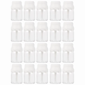 Housoutil 20PCS Empty Lip Gloss Tubes, Mini Refillable Lip Balm Containers, Transparent Plastic DIY Lip Gloss Bottles for Makeup