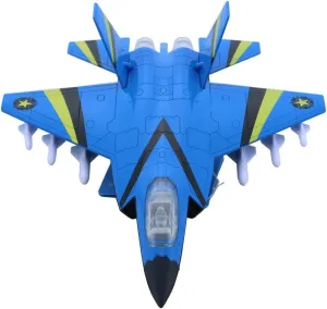 HSOMiD Alloy Planes/Airplane/Aircraft Toy with Pull Back Stealth Bombers and Fighter Planes Black (Blue)