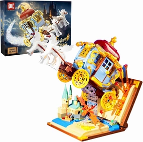 Ideas Magic World Potter Carriage Building Blocks Set,Horse with Harry Book Display Toys,Creative Collection Model Toys,Home Office Decor,Party Favors Gifts for Adults and Child