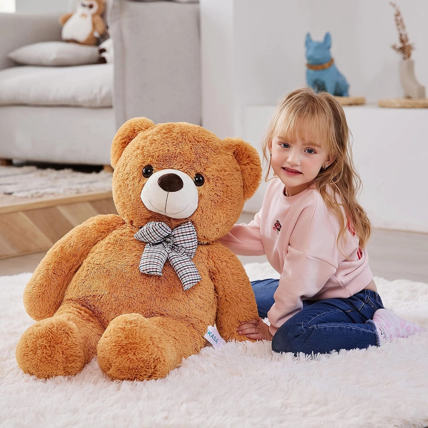 IKASA Giant Teddy Bear Plush Toy Stuffed Animals (Brown, 30 inches)