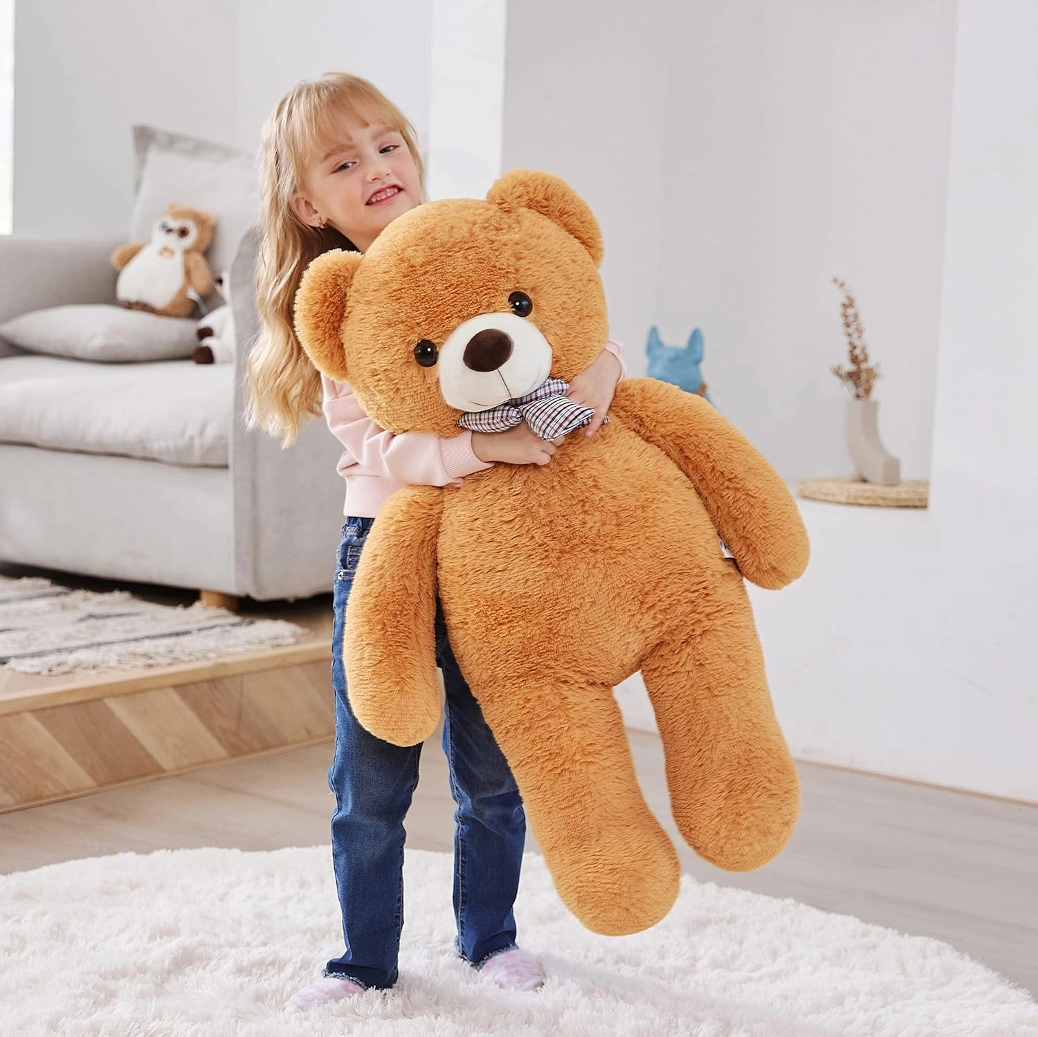 IKASA Giant Teddy Bear Plush Toy Stuffed Animals (Brown, 30 inches)